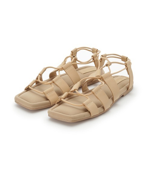 emmi（エミ）の「【emmi atelier】ドロストサンダル（パンプス・レディース・ブラック/ベージュ・38/36/37）」の16枚目の写真