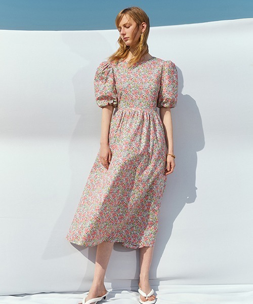 Fano Studios(ファノ ストゥディオズ)の「【Fano Studios】Back ribbon Flare dress FC21L051(ワンピース・レディース・ピンク・S/M/L)」の16枚目の写真