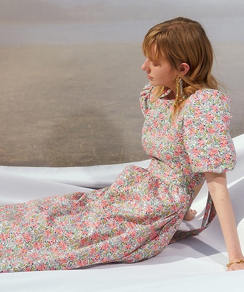 Fano Studios(ファノ ストゥディオズ)の「【Fano Studios】Back ribbon Flare dress FC21L051(ワンピース・レディース・ピンク・S/M/L)」の2枚目の写真