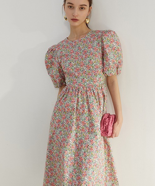 Fano Studios(ファノ ストゥディオズ)の「【Fano Studios】Back ribbon Flare dress FC21L051(ワンピース・レディース・ピンク・S/M/L)」の7枚目の写真