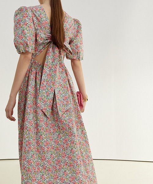Fano Studios(ファノ ストゥディオズ)の「【Fano Studios】Back ribbon Flare dress FC21L051(ワンピース・レディース・ピンク・S/M/L)」の14枚目の写真