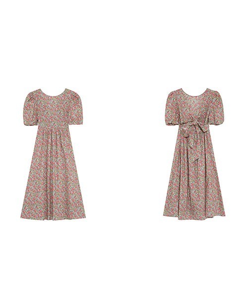 Fano Studios(ファノ ストゥディオズ)の「【Fano Studios】Back ribbon Flare dress FC21L051(ワンピース・レディース・ピンク・S/M/L)」の8枚目の写真