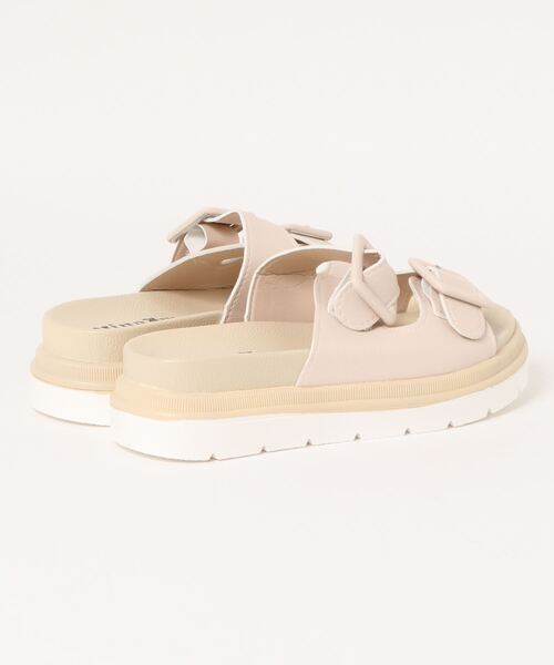 STYLEBLOCK（スタイルブロック）の「ダブルベルト厚底スポーツサンダル（サンダル・レディース・ブラック/オフホワイト/オリーブ・38/39/35/36/37/40）」の5枚目の写真