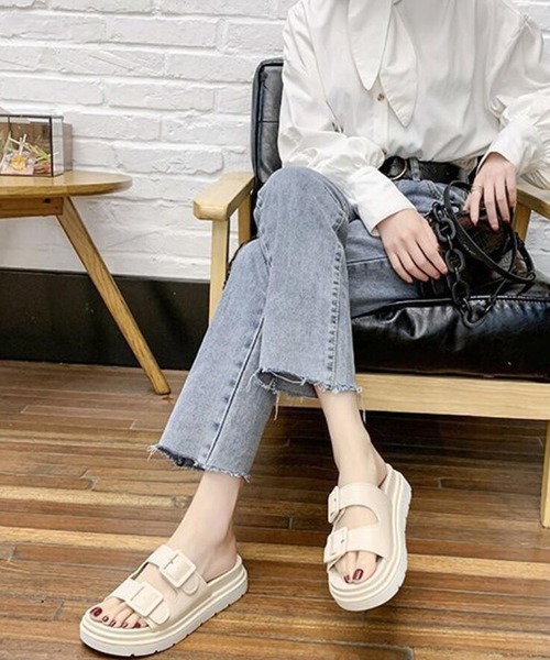 STYLEBLOCK（スタイルブロック）の「ダブルベルト厚底スポーツサンダル