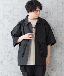 【OUTDOOR PRODUCTS】ベンチレーションシャツ 「着るBAG」シリーズ 撥水 抗UV ポケット多数 ビッグシルエット