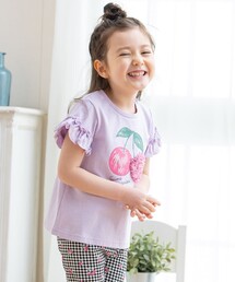 ANY（エニィ）の「シフォンモチーフ フルーツＴシャツ（Tシャツ/カットソー・キッズ）」