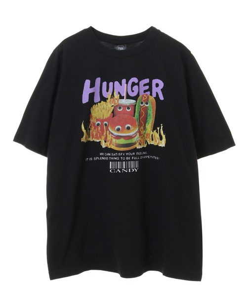 Candy Stripper（キャンディストリッパー）の「BURNING JUNK FOOD Tシャツ（Tシャツ/カットソー・レディース・イエロー/オフホワイト/ブラック/ブルー・2/4/3）」の3枚目の写真