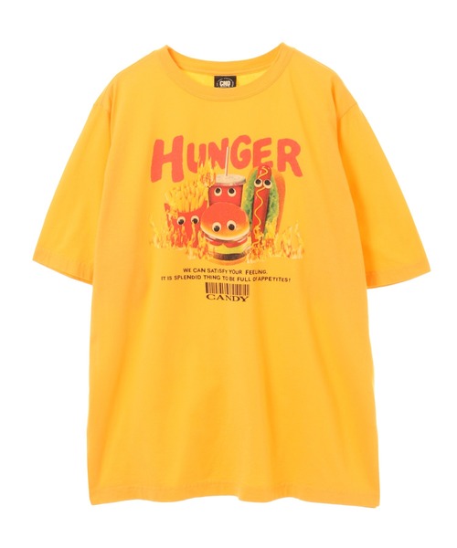 Candy Stripper（キャンディストリッパー）の「BURNING JUNK FOOD Tシャツ（Tシャツ/カットソー・レディース・イエロー/オフホワイト/ブラック/ブルー・2/4/3）」の12枚目の写真
