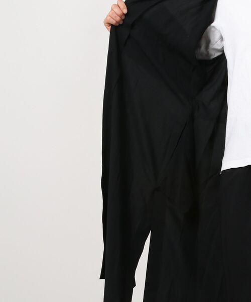 ROBES&CONFECTIONS（ローブスコンフェクションズ）の「Robes & Confections/ローブス&コンフェクションズ/WASHABLE RAYON TRENCHCOAT（ステンカラーコート・メンズ・ブラック・3）」の3枚目の写真