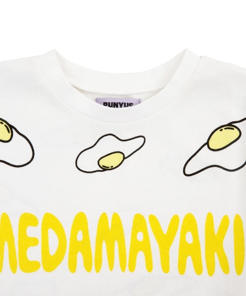 PUNYUS（プニュズ）の「目玉焼き総柄Ｔシャツ(MEDAMAYAKI)（Tシャツ/カットソー・レディース・ホワイト/ブラック・2/1/3/4）」の5枚目の写真