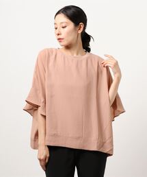 earth music&ecology | 袖フリルシアープルオーバー ＊(Tシャツ/カットソー)