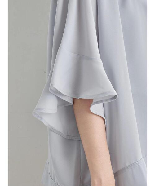 earth music&ecology（アースミュージックアンドエコロジー）の「袖フリルシアープルオーバー ＊（Tシャツ/カットソー・レディース・オフホワイト/サックスブルー/グレイッシュベージュ/ピンクベージュ・FREE）」の16枚目の写真