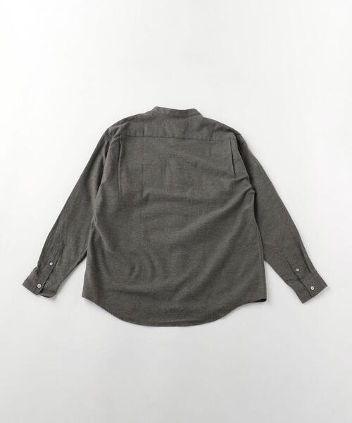 UNITED ARROWS LTD. OUTLET（ユナイテッドアローズアウトレット）の「＜A DAY IN THE LIFE＞ ネル バンドカラーシャツ（シャツ/ブラウス・メンズ・ホワイト/モカ・LARGE/MEDIUM/SMALL）」の9枚目の写真