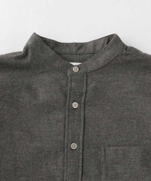 UNITED ARROWS LTD. OUTLET（ユナイテッドアローズアウトレット）の「＜A DAY IN THE LIFE＞ ネル バンドカラーシャツ（シャツ/ブラウス・メンズ・ホワイト/モカ・LARGE/MEDIUM/SMALL）」の10枚目の写真