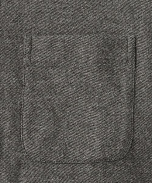 UNITED ARROWS LTD. OUTLET（ユナイテッドアローズアウトレット）の「＜A DAY IN THE LIFE＞ ネル バンドカラーシャツ（シャツ/ブラウス・メンズ・ホワイト/モカ・LARGE/MEDIUM/SMALL）」の4枚目の写真