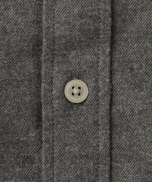 UNITED ARROWS LTD. OUTLET（ユナイテッドアローズアウトレット）の「＜A DAY IN THE LIFE＞ ネル バンドカラーシャツ（シャツ/ブラウス・メンズ・ホワイト/モカ・LARGE/MEDIUM/SMALL）」の5枚目の写真