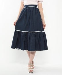 LODISPOTTO | フルールレースデニムミディスカート(スカート)