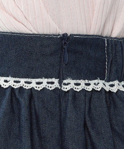 LODISPOTTO（ロディスポット）の「フルールレースデニムミディスカート（スカート・レディース・ネイビー/ホワイト・MEDIUM）」の8枚目の写真