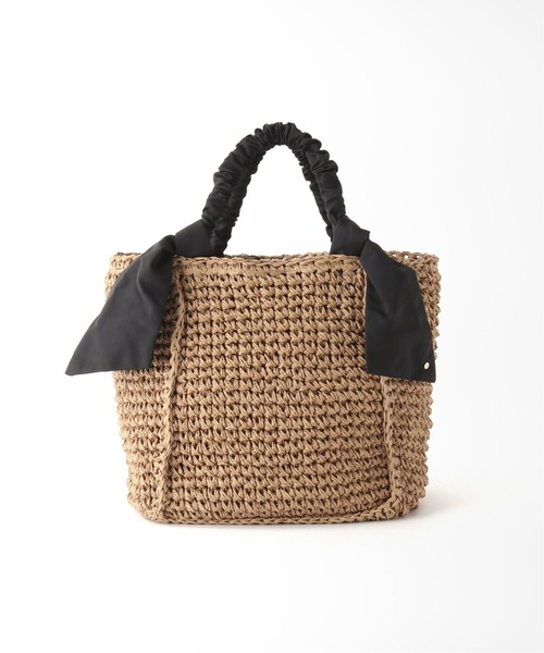 LE TALON（ルタロン）の「LE TALON ペーパーリボンバッグ◆（トートバッグ・レディース・ブラック/ブラウン/カーキ/オレンジ・FREE）」の2枚目の写真