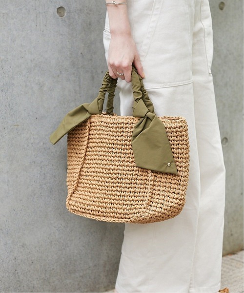 LE TALON（ルタロン）の「LE TALON ペーパーリボンバッグ◆（トートバッグ・レディース・ブラック/ブラウン/カーキ/オレンジ・FREE）」の10枚目の写真