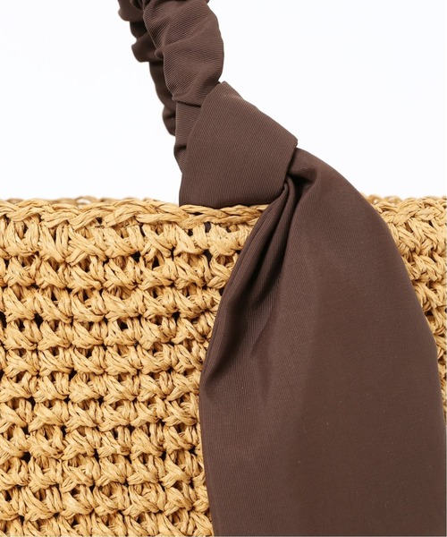 LE TALON（ルタロン）の「LE TALON ペーパーリボンバッグ◆（トートバッグ・レディース・ブラック/ブラウン/カーキ/オレンジ・FREE）」の6枚目の写真