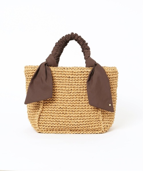 LE TALON（ルタロン）の「LE TALON ペーパーリボンバッグ◆（トートバッグ・レディース・ブラック/ブラウン/カーキ/オレンジ・FREE）」の7枚目の写真