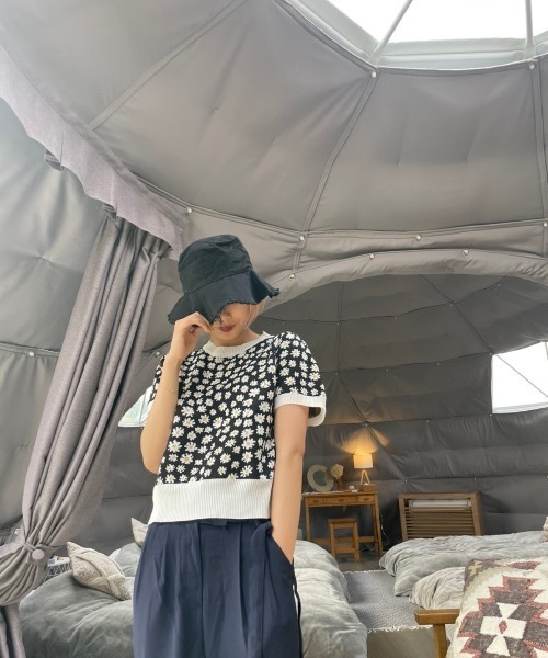 KOR（ケーオーアール）の「フリンジバケットハット（ハット・レディース・ブラック/アイボリー・FREE）」の13枚目の写真