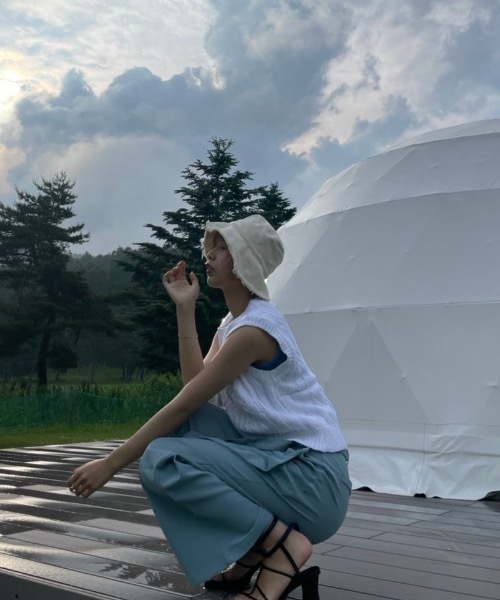 KOR（ケーオーアール）の「フリンジバケットハット（ハット・レディース・ブラック/アイボリー・FREE）」の15枚目の写真