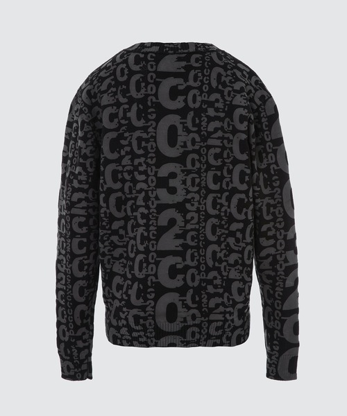 032c(ゼロスリーツーシー)の「ALLOVER 032C LOGO PRINTED PULLOVER HEAT SENS(Tシャツ/カットソー・メンズ・ブラック・MEDIUM/LARGE/X-LARGE)」の2枚目の写真