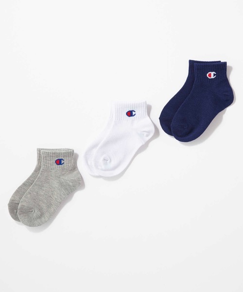 Champion（チャンピオン）の「【Champion】クォーター丈ソックス3足セット（ソックス/靴下・キッズ・オフホワイト・M/XL/L）」の3枚目の写真