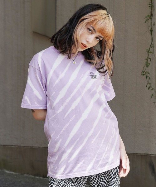 X-girl（エックスガール）の「X-girl × JIMMY’Z SAVE THE MERMAIDZ S/S TEE（Tシャツ/カットソー・レディース・チャコール/ライトパープル/ホワイト・XL/S/M/L）」の7枚目の写真