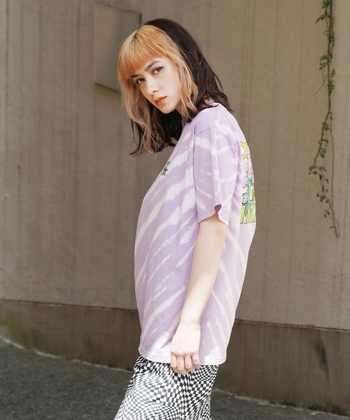 X-girl（エックスガール）の「X-girl × JIMMY’Z SAVE THE MERMAIDZ S/S TEE（Tシャツ/カットソー・レディース・チャコール/ライトパープル/ホワイト・XL/S/M/L）」の4枚目の写真