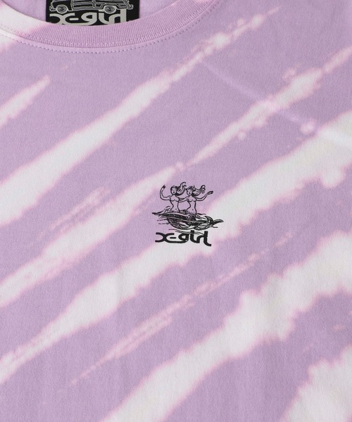 X-girl（エックスガール）の「X-girl × JIMMY’Z SAVE THE MERMAIDZ S/S TEE（Tシャツ/カットソー・レディース・チャコール/ライトパープル/ホワイト・XL/S/M/L）」の13枚目の写真