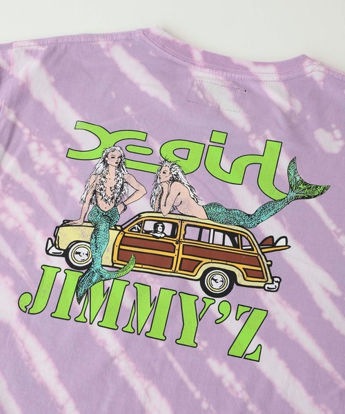 X-girl（エックスガール）の「X-girl × JIMMY’Z SAVE THE MERMAIDZ S/S TEE（Tシャツ/カットソー・レディース・チャコール/ライトパープル/ホワイト・XL/S/M/L）」の21枚目の写真