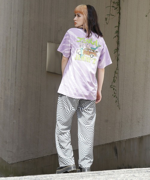 X-girl（エックスガール）の「X-girl × JIMMY’Z SAVE THE MERMAIDZ S/S TEE（Tシャツ/カットソー・レディース・チャコール/ライトパープル/ホワイト・XL/S/M/L）」の18枚目の写真
