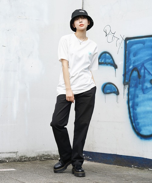 X-girl（エックスガール）の「X-girl × JIMMY’Z SAVE THE MERMAIDZ S/S TEE（Tシャツ/カットソー・レディース・チャコール/ライトパープル/ホワイト・XL/S/M/L）」の9枚目の写真