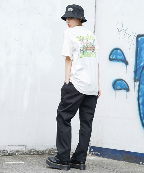 X-girl（エックスガール）の「X-girl × JIMMY’Z SAVE THE MERMAIDZ S/S TEE（Tシャツ/カットソー・レディース・チャコール/ライトパープル/ホワイト・XL/S/M/L）」の12枚目の写真