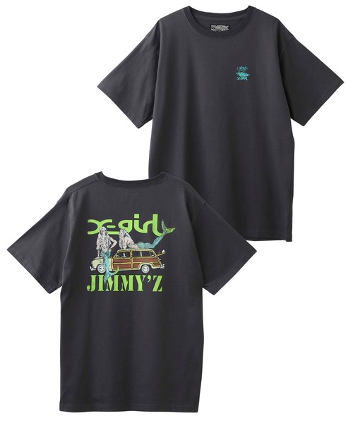 X-girl（エックスガール）の「X-girl × JIMMY’Z SAVE THE MERMAIDZ S/S TEE（Tシャツ/カットソー・レディース・チャコール/ライトパープル/ホワイト・XL/S/M/L）」の19枚目の写真