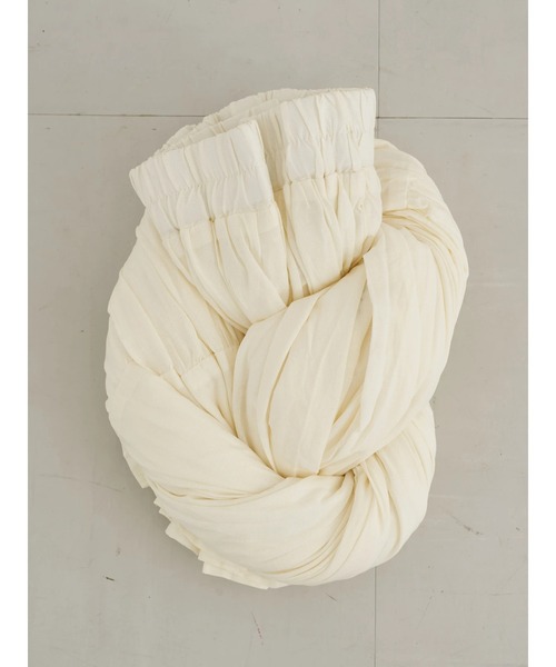 earth music&ecology（アースミュージックアンドエコロジー）の「【WEB限定】ワッシャーティアードスカート ＊（スカート・レディース・パープル/ネイビー/アイボリー/ドット/チェック・FREE）」の18枚目の写真