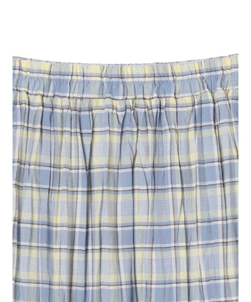 earth music&ecology（アースミュージックアンドエコロジー）の「【WEB限定】ワッシャーティアードスカート ＊（スカート・レディース・パープル/ネイビー/アイボリー/ドット/チェック・FREE）」の20枚目の写真