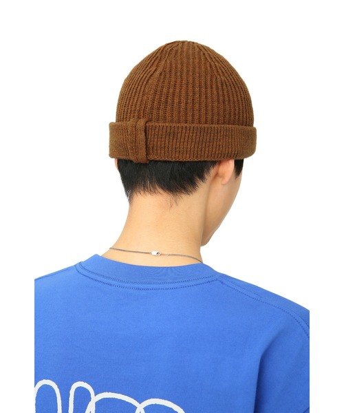 YESEYESEE(イエスアイシー)の「Y.E.S ENGINEER BEANIE(ニットキャップ/ビーニー・メンズ・キャメル/ブラック・FREE)」の5枚目の写真