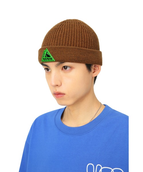 YESEYESEE(イエスアイシー)の「Y.E.S ENGINEER BEANIE(ニットキャップ/ビーニー・メンズ・キャメル/ブラック・FREE)」の6枚目の写真
