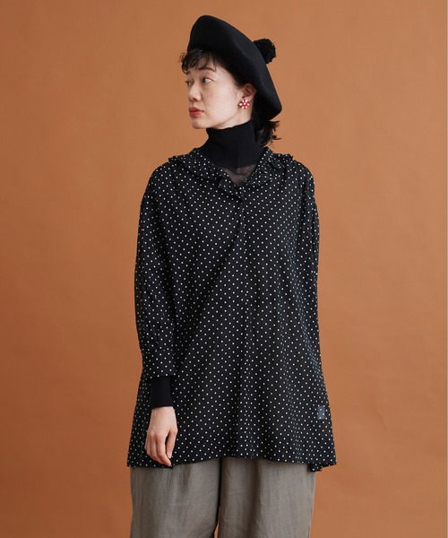 Malle（マル）の「△Malle　ベレー帽（ハンチング/ベレー帽・レディース・ブラック・FREE）」の7枚目の写真