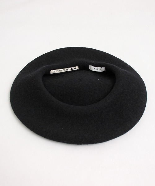 Malle（マル）の「△Malle　ベレー帽（ハンチング/ベレー帽・レディース・ブラック・FREE）」の10枚目の写真