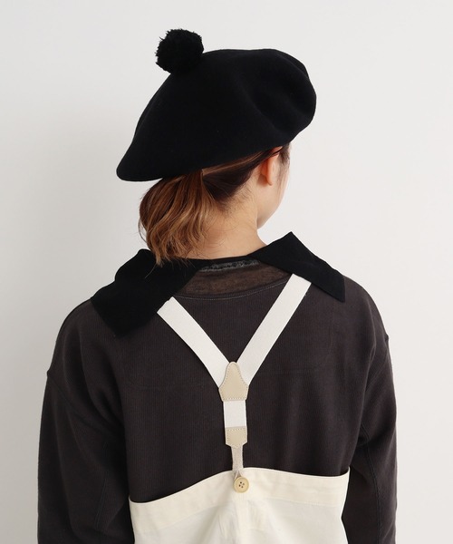 Malle（マル）の「△Malle　ベレー帽（ハンチング/ベレー帽・レディース・ブラック・FREE）」の17枚目の写真