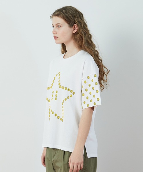 FRAPBOIS（フラボア）の「スーパーマリオ 限定商品 Tシャツ（Tシャツ/カットソー・レディース・ホワイト/ブラック・1）」の3枚目の写真