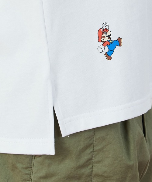FRAPBOIS（フラボア）の「スーパーマリオ 限定商品 Tシャツ（Tシャツ/カットソー・レディース・ホワイト/ブラック・1）」の7枚目の写真