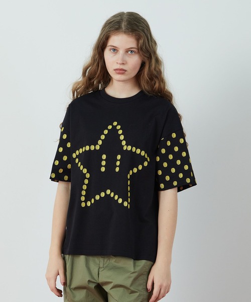 FRAPBOIS（フラボア）の「スーパーマリオ 限定商品 Tシャツ（Tシャツ/カットソー・レディース・ホワイト/ブラック・1）」の13枚目の写真