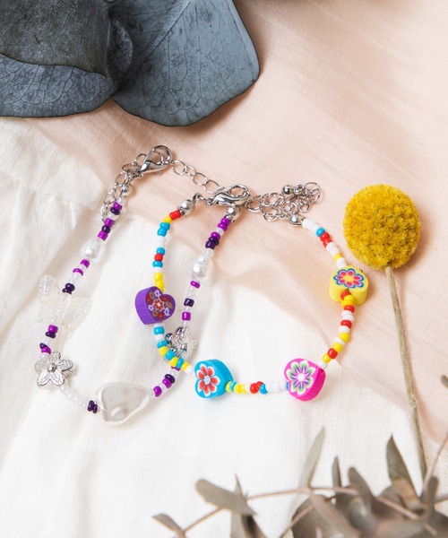 WEGO（ウィゴー）の「WEGO/【2点セット】マルチビーズブレスレット（ブレスレット・レディース・その他5/その他2/その他1/その他4/その他3/その他6・FREE）」の4枚目の写真