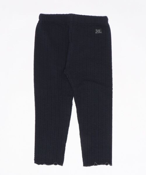 SWAP MEET MARKET（スワップミートマーケット）の「フローラストライプ スパッツ（レギンス/スパッツ・キッズ・ホワイト/ネイビー・80/100）」の2枚目の写真